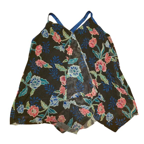 Beach house floral flowy tankini top size 22w - Picture 1 of 4